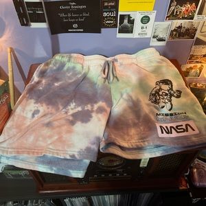 NASA Tye Dye Shorts
